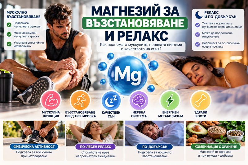 Магнезий  за възстановяване и релакс