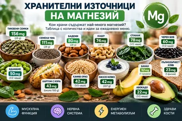 Хранителни източници на магнезий