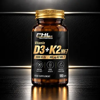 Vitamin D3 1000 IU + K2 MK-7 100 180 caps